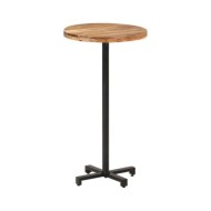 Table de bar Ronde Ø60x110 cm Bois d'acacia massif