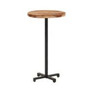 Table de bar Ronde Ø60x110 cm Bois d'acacia massif