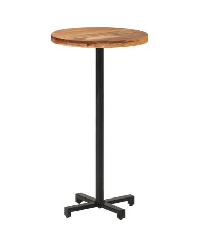 Table de bar Ronde Ø60x110 cm Bois d'acacia massif