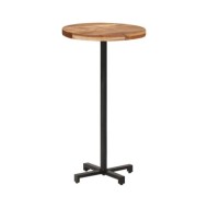 Table de bar Ronde Ø60x110 cm Bois d'acacia massif