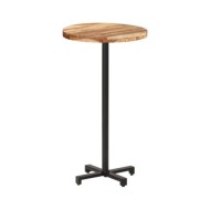 Table de bar Ronde Ø60x110 cm Bois d'acacia massif