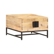 Table basse 67x67x45 cm Bois de manguier massif