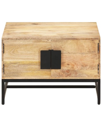 Table basse 67x67x45 cm Bois de manguier massif