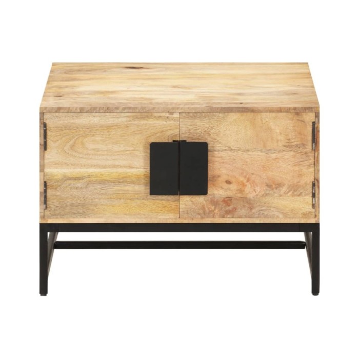 Table basse 67x67x45 cm Bois de manguier massif