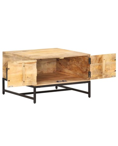 Table basse 67x67x45 cm Bois de manguier massif