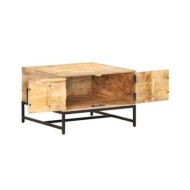 Table basse 67x67x45 cm Bois de manguier massif