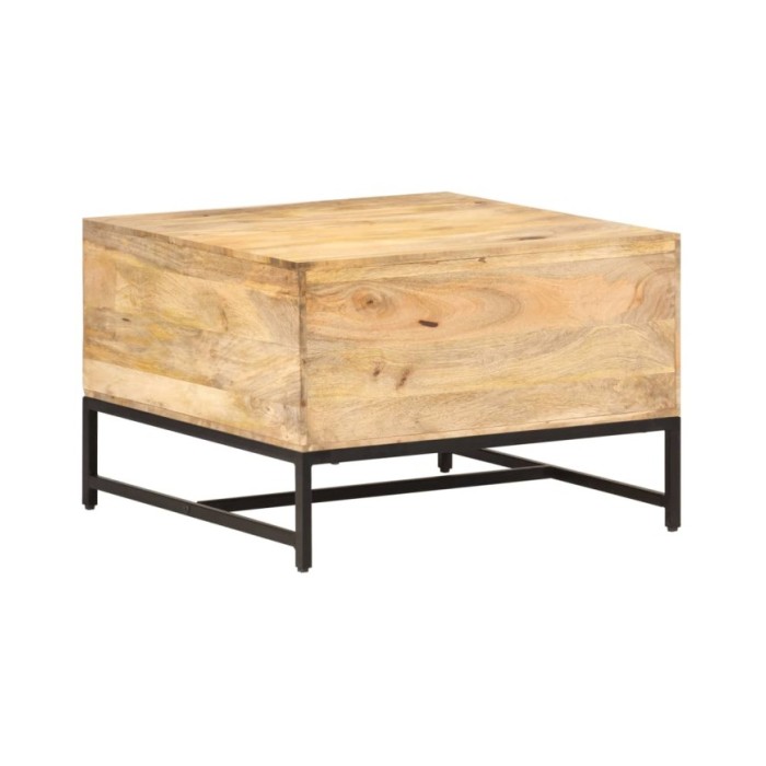 Table basse 67x67x45 cm Bois de manguier massif