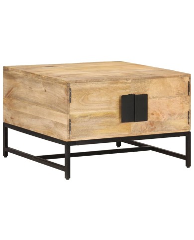 Table basse 67x67x45 cm Bois de manguier massif