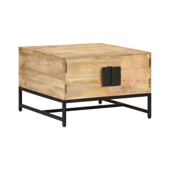 Table basse 67x67x45 cm Bois de manguier massif