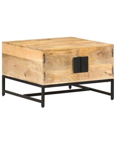 Table basse 67x67x45 cm Bois de manguier massif