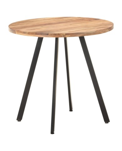 Table de salle à manger 80 cm Bois d'acacia solide