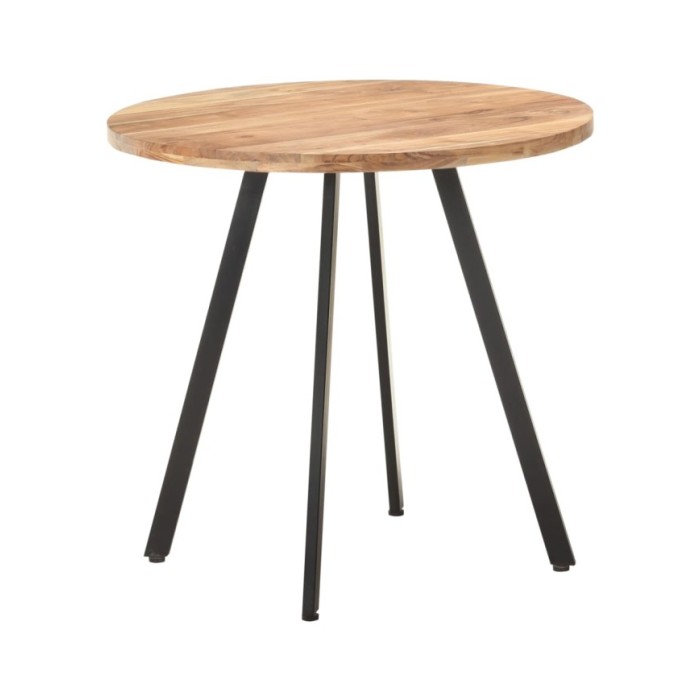 Table de salle à manger 80 cm Bois d'acacia solide
