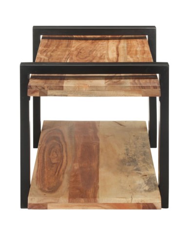 Meuble TV 90x40x40 cm Bois d'acacia solide