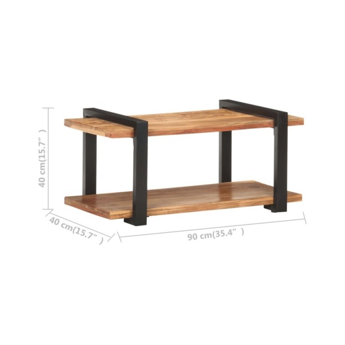 Meuble TV 90x40x40 cm Bois d'acacia solide