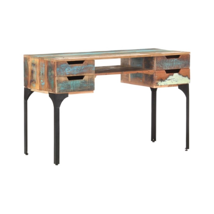 Bureau 118x48x75 cm Bois de récupération massif