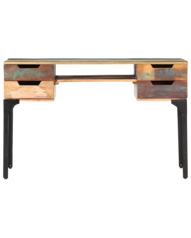 Bureau 118x48x75 cm Bois de récupération massif