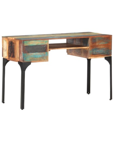 Bureau 118x48x75 cm Bois de récupération massif