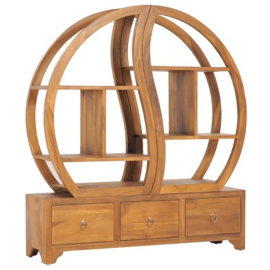 Armoire avec étagère Yin Yang 100x26x112 cm Bois de teck massif