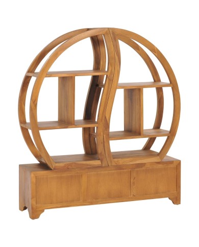 Armoire avec étagère Yin Yang 100x26x112 cm Bois de teck massif
