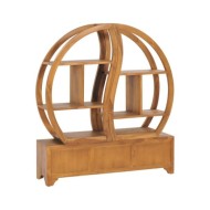 Armoire avec étagère Yin Yang 100x26x112 cm Bois de teck massif
