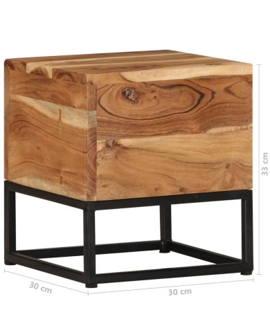 Table d'appoint 30x30x33 cm Bois d'acacia massif