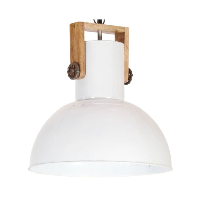 Lampe suspendue industrielle 25 W Blanc Rond Manguier 42 cm E27