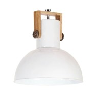 Lampe suspendue industrielle 25 W Blanc Rond Manguier 42 cm E27