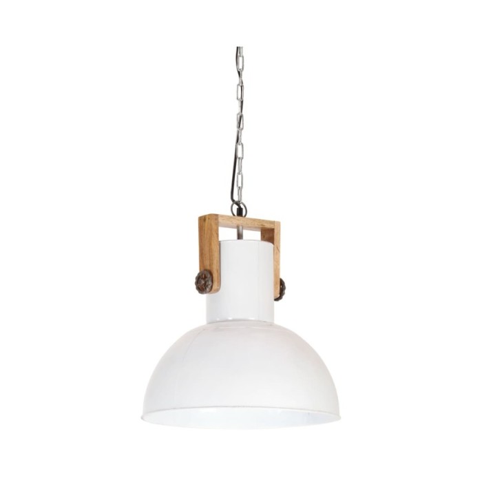 Lampe suspendue industrielle 25 W Blanc Rond Manguier 42 cm E27