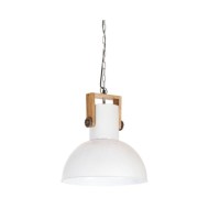 Lampe suspendue industrielle 25 W Blanc Rond Manguier 42 cm E27