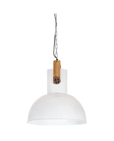 Lampe suspendue industrielle 25 W Blanc Rond Manguier 42 cm E27