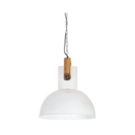 Lampe suspendue industrielle 25 W Blanc Rond Manguier 42 cm E27