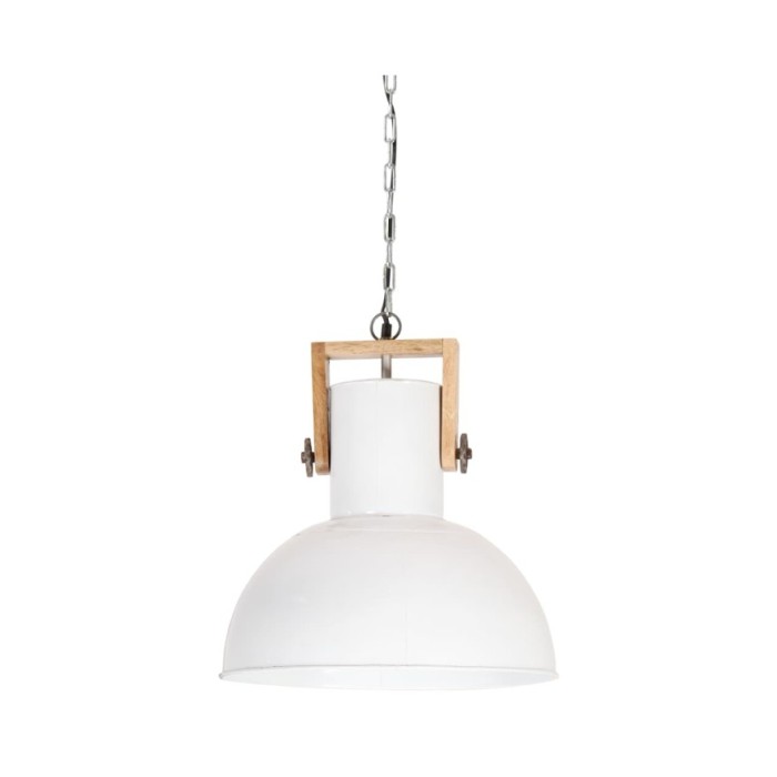 Lampe suspendue industrielle 25 W Blanc Rond Manguier 42 cm E27