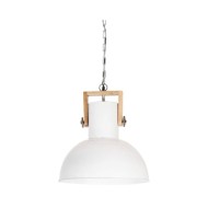 Lampe suspendue industrielle 25 W Blanc Rond Manguier 42 cm E27