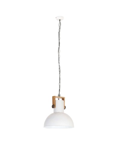 Lampe suspendue industrielle 25 W Blanc Rond Manguier 42 cm E27