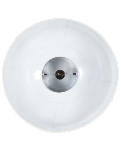 Lampe suspendue industrielle 25 W Blanc Rond Manguier 42 cm E27