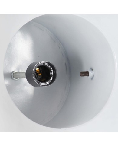 Lampe suspendue industrielle 25 W Blanc Rond Manguier 42 cm E27