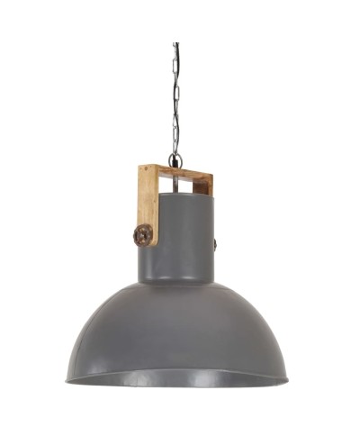 Lampe suspendue industrielle 25 W Gris Rond Manguier 52 cm E27