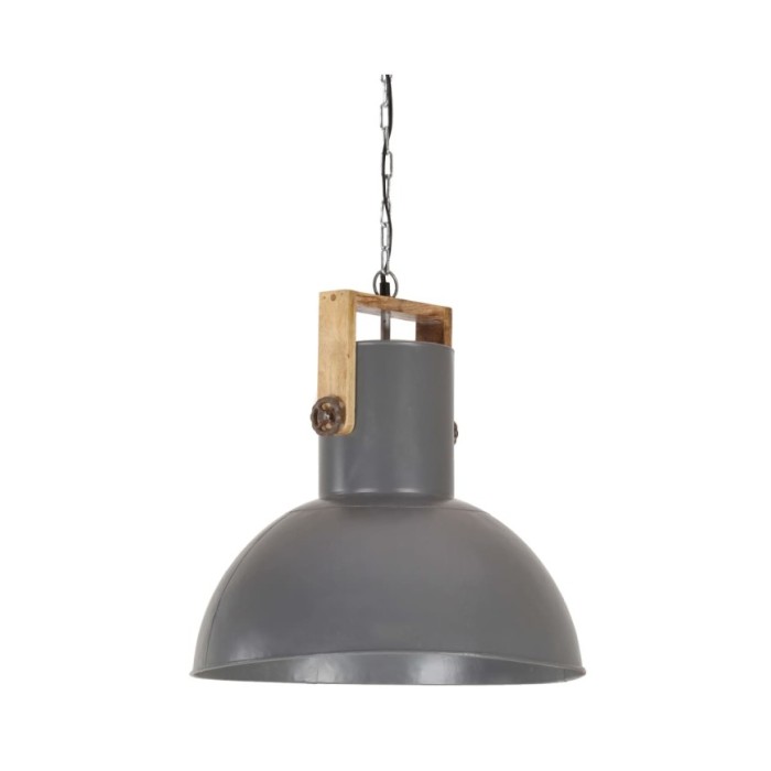 Lampe suspendue industrielle 25 W Gris Rond Manguier 52 cm E27