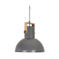 Lampe suspendue industrielle 25 W Gris Rond Manguier 52 cm E27