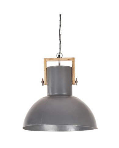 Lampe suspendue industrielle 25 W Gris Rond Manguier 52 cm E27
