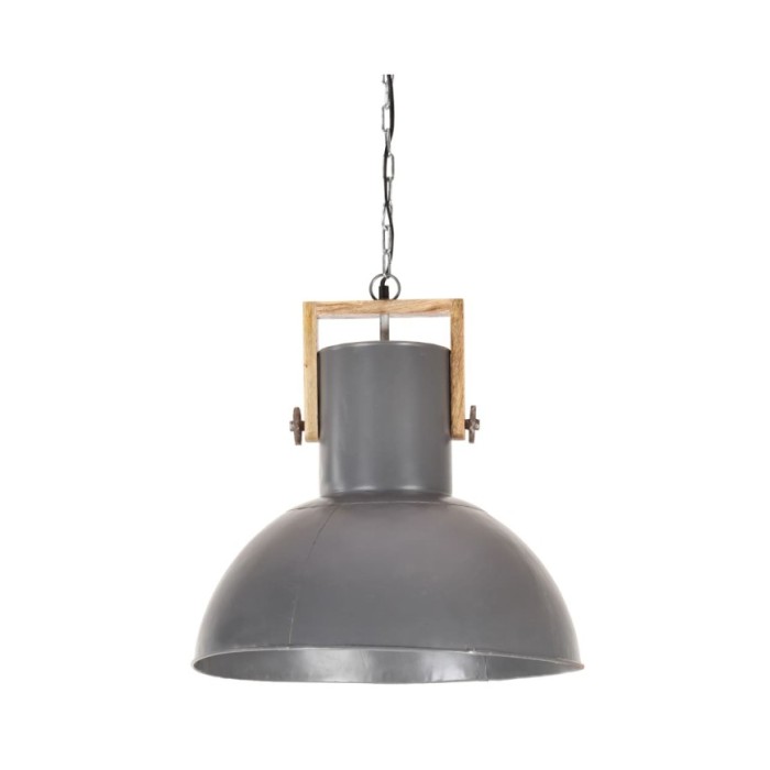 Lampe suspendue industrielle 25 W Gris Rond Manguier 52 cm E27