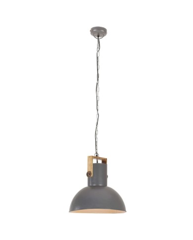 Lampe suspendue industrielle 25 W Gris Rond Manguier 52 cm E27