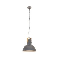 Lampe suspendue industrielle 25 W Gris Rond Manguier 52 cm E27