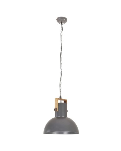 Lampe suspendue industrielle 25 W Gris Rond Manguier 52 cm E27