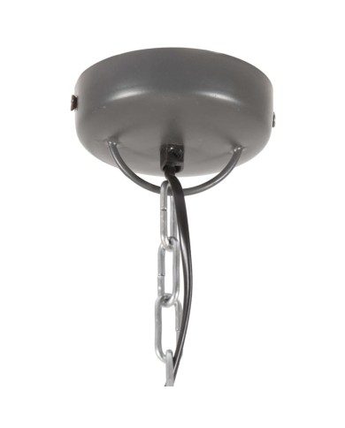 Lampe suspendue industrielle 25 W Gris Rond Manguier 52 cm E27