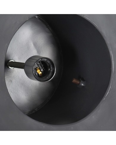 Lampe suspendue industrielle 25 W Gris Rond Manguier 52 cm E27