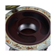 Bar sous forme de globe Bois d'eucalyptus Bleu