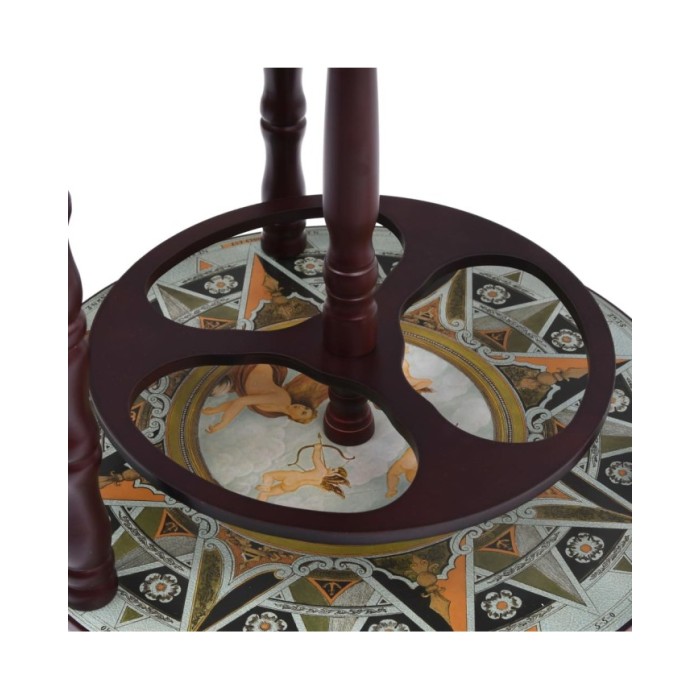 Bar sous forme de globe Bois d'eucalyptus Bleu