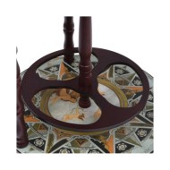 Bar sous forme de globe Bois d'eucalyptus Bleu