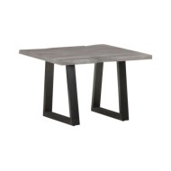 Table basse avec bord naturel 60x60x40 cm Bois d'acacia massif